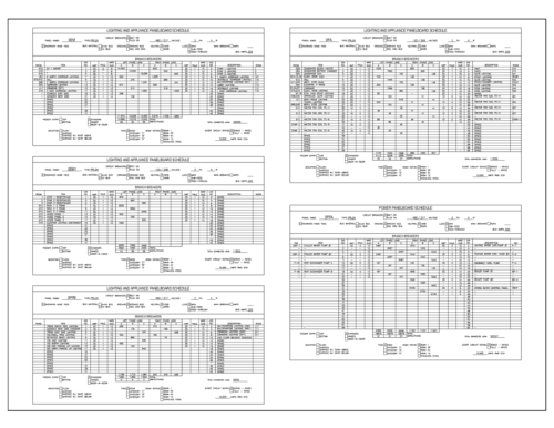 Electrical CAD Schedules Thumbnail